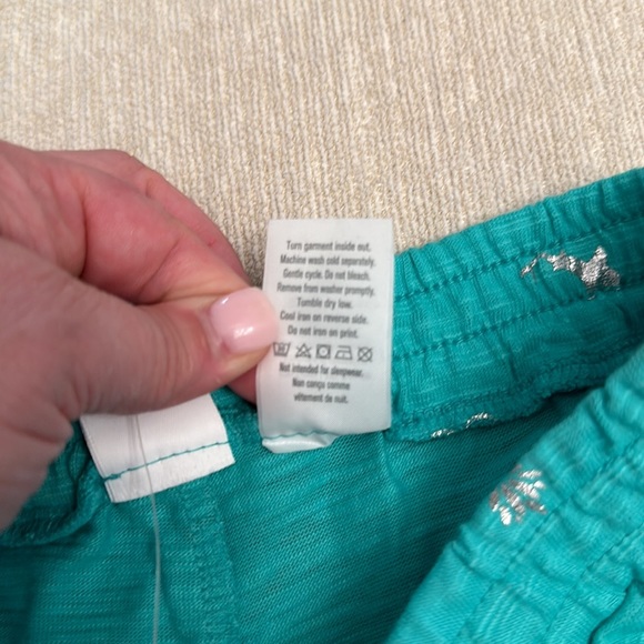 Gymboree green and silver summer shorts sz 14 w/pockets. BNWT - Picture 4 of 7